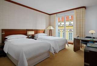 Отель Sheraton Sopot Hotel Сопот Номер Делюкс с 2 отдельными/односпальными кроватями и частичным видом на море-1